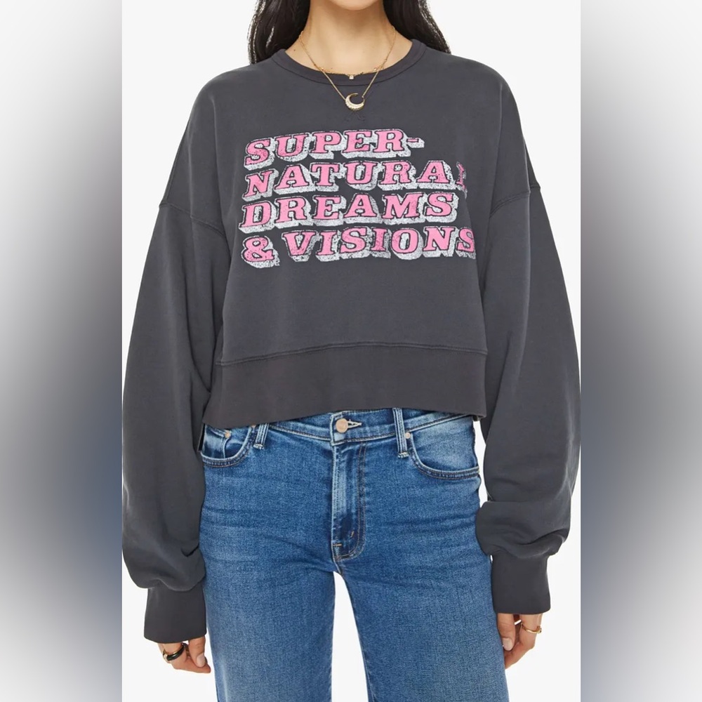 NWT Mother The Winder Sweatshirt 'Super-Natural Dreams & Visions'